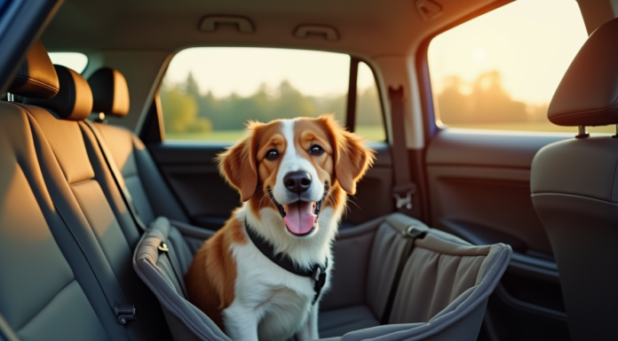 Voyager sereinement avec un chien grâce au siège auto sécurisé