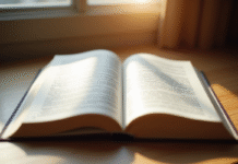 Livre juridique ouvert avec article 1101 en lumière naturelle