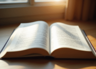 Livre juridique ouvert avec article 1101 en lumière naturelle