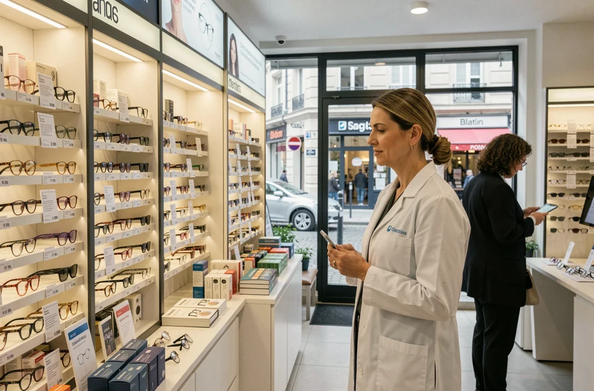 Intérieur de l'Optical Center rue Blatin à Clermont-Ferrand avec verres et lentilles à prix compétitifs